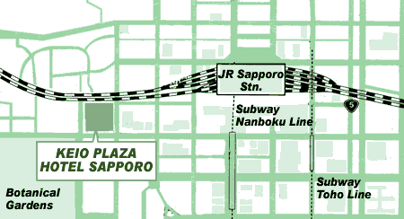 keio plaza hotel sapporo map